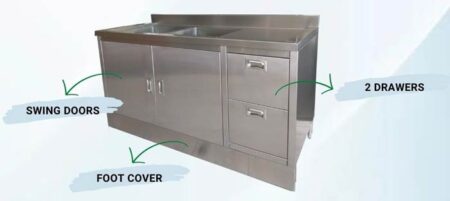 Stainless Steel Custom Fabrication, peralatan dapur stainless, nagamaro