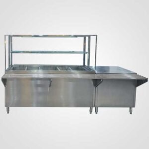 food warmer counter, fast food counter, nagamaro