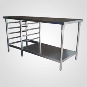 Work Table with Bakery Rack, nagamaro