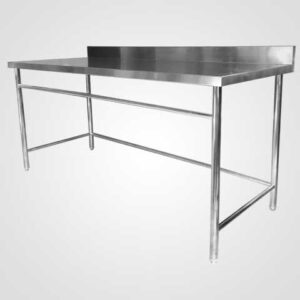 Work Table with Splash Back with Cross Bar (Panjang/Long), nagamaro