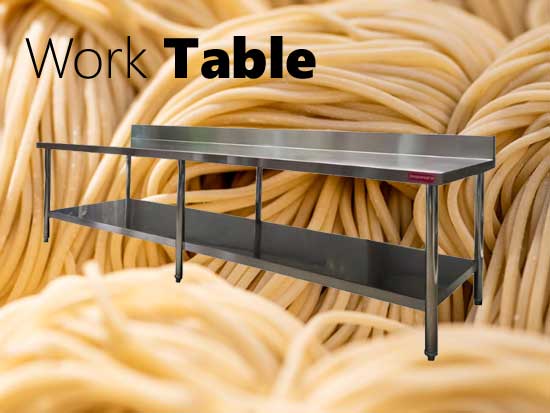 work table stainless, work table mie, nagamaro