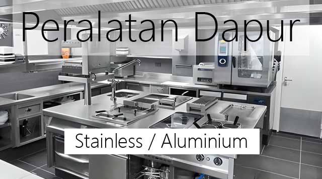 peralatan dapur stainless atau aluminium, nagamaro