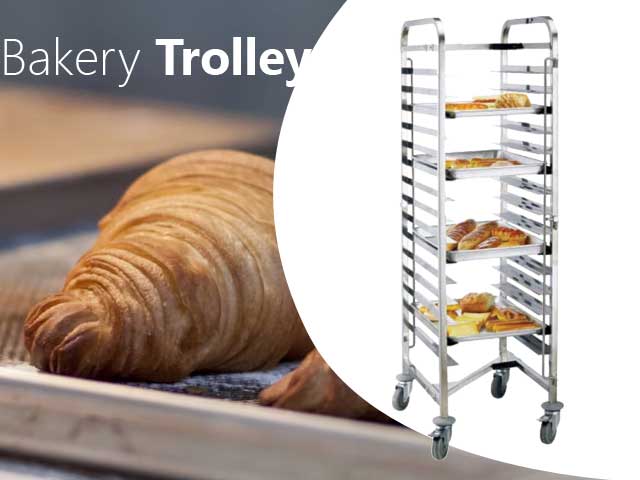 bakery trolley stainless, nagamaro
