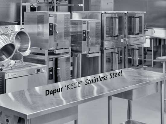 dapur kece stainless steel, nagamaro