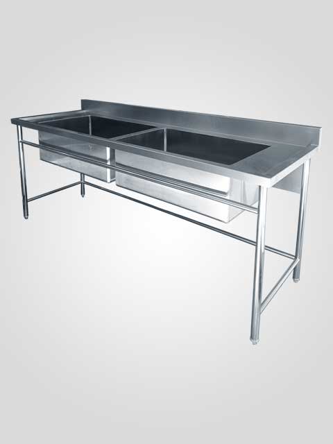 double sink with cross bar, nagamaro