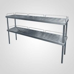 Punched Double Table Overshelf nagamaro