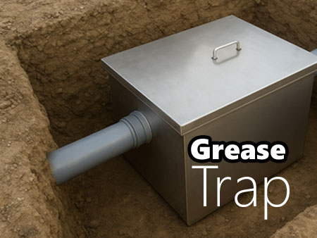 grease trap stainless bawah tanah, nagamaro