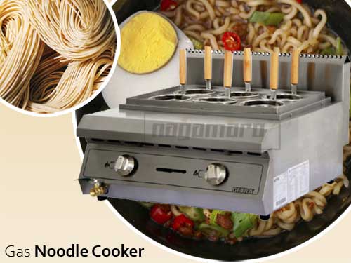 gas noodle cooker, kompor mie, nagamaro