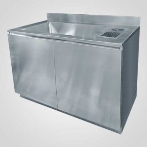 Pot Sink Cabinet with Glass Rinser, nagamaro