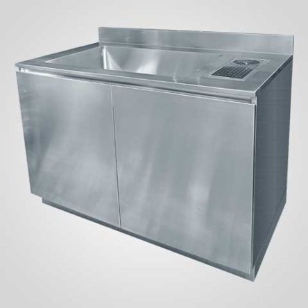 Pot Sink Cabinet with Glass Rinser