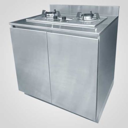 Stove Counter Cabinet with Splash Back