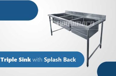 triple sink stainless, nagamaro