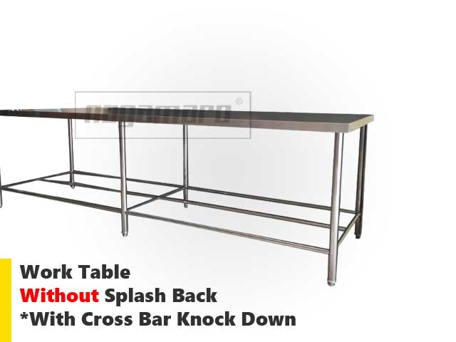 work table panjang stainless, nagamaro