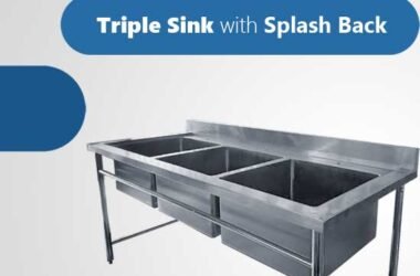 pot sink, triple sink, nagamaro