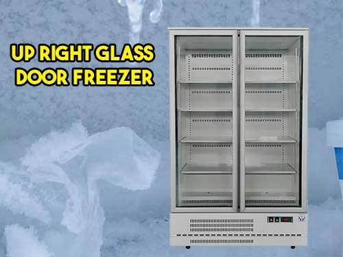 upright glass door freezer, nagamaro
